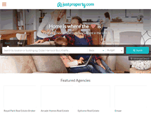 Tablet Screenshot of justproperty.com
